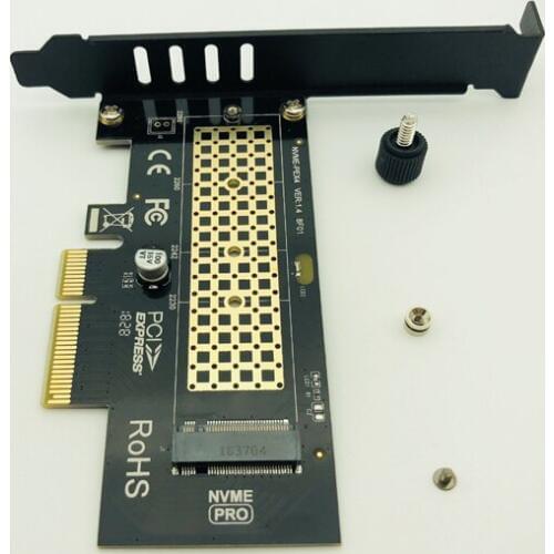 M.2 NVMe SSD NGFF TO PCIE X4 Adapter Raiser M Key Interface Card Supports PCI Express 3.0 x4 2230-2280 Size m.2 FULL SPEED good