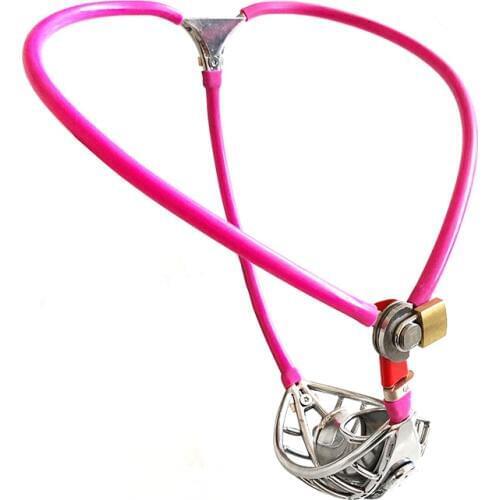 Manyjoy Male Invisible Chastity Cage Stainless Steel Chastity Belt Slave BDSM Bondage Fetish Lockable Penis Restraint Device