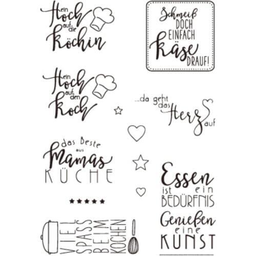 German Clear Stamps Scrapbook Paper Craft Clear stamp scrapbooking X0319