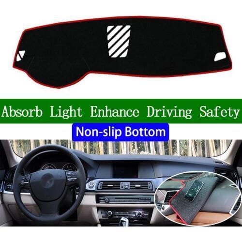 For BMW 5 series 2011 2012 2013 2014 2015-2017 Non-slip Bottom Dashboard Cover Car Decals Car Stickers Interior Car Accessories