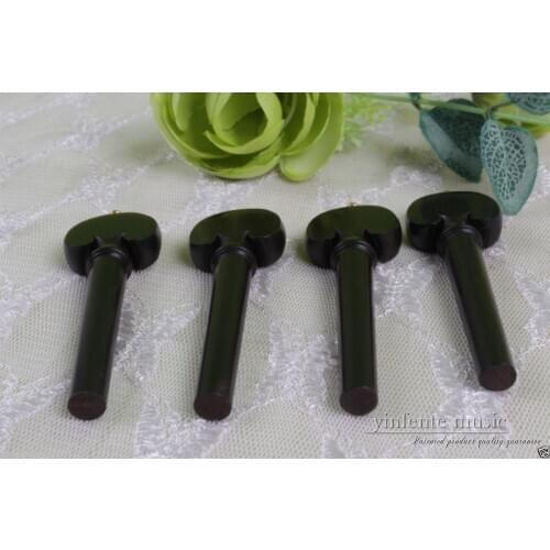 New 4/4 violin parts,2sets (8pcs) black solid wood violin pegs High quality #720