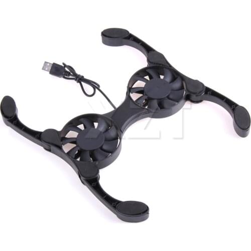 USB Cooling Fan CPU Cooler Mini Octopus Notebook Cooler Pad Quiet Stand Double Fan for 7-15 inch Notebook