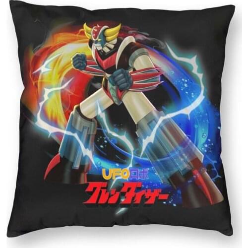 Personalized Anime UFO Robot Grendizer Square Throw Pillow Case Home Decor 3D Double Side Print Goldrake Mazinger Z Cushion