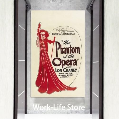 Posters and Prints The Phantom of the Opera (1925) Movie Poster Wall Art Picture Canvas Painting for Room Home Decor