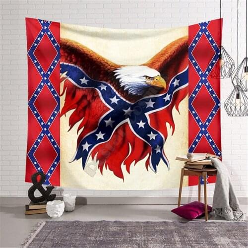 PLstar Cosmos Flag Eagle 3D Printing Tapestrying Rectangular Home Decor Wall Hanging style-1