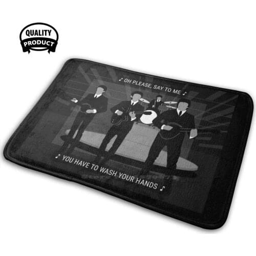 Help You Fighting Soft Interesting Room Goods Rug Carpet Social Quarantine Wash Hands Hygiene 19 Funny London Music