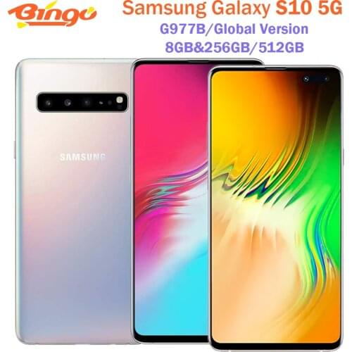 Samsung Galaxy S10 5G G977B Global Version 6.7" 8GB RAM 256GB ROM Octa Core 4 Camera NFC Exynos 9820 Mobile Phone