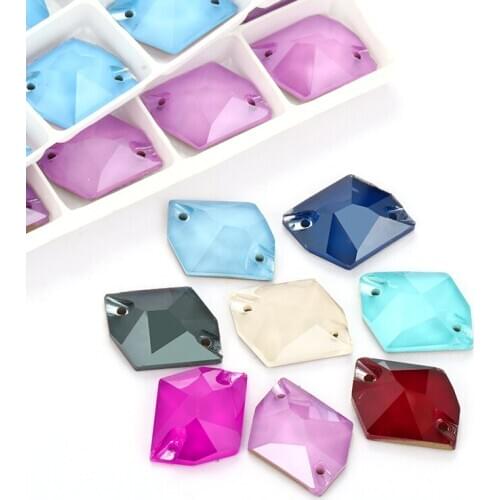 8 Colors Shiny Mocha K9 Cosmic Glass Rhinestones Crystal Flat Back Perfect Quality Sew on Stones for Garments Crafts Stage Wear