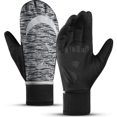 Outdoor Sports Gloves High Quality Male Thicken Warm Dual-use Cycling Mitten Men Touch Screen Windproof Motorcycle Skiing Winter