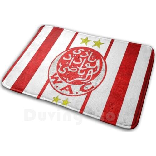 Wydad Casablanca Ultras Hooligans Fans Football Morocco Mat Rug Carpet Anti-Slip Floor Mats Bedroom Wydad Casablanca Ultras