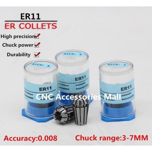 ER11 high precision 0.008mm Spring Collet chuck For CNC Engraving Milling