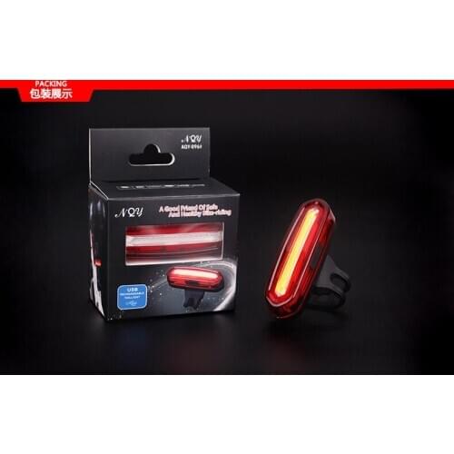 Bicycle taillight USB charging LED explosion warning light red