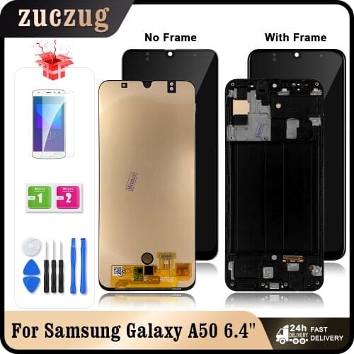 New 6.4" OLED For Samsung Galaxy A50 2019 A505 LCD Display Touch Screen For Samsung A505 A505F/DS A505F A505FD A505A
