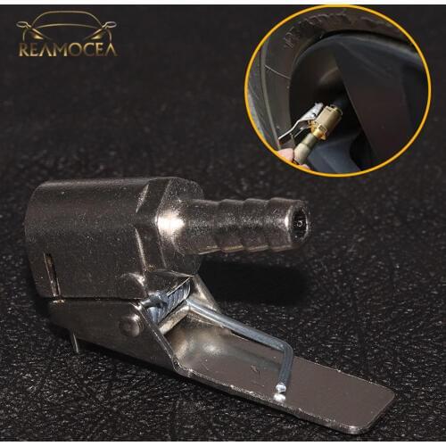 Reamocea 1Pc Car Auto Zinc Alloy 6mm Tyre Wheel Tire Air Chuck Inflator Pump Valve Clip Clamp Connector Adapter