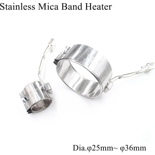 70mm 75mm 80mm 85mm 90mm 95mm 100mm 220V Mica Band Heater Stainless Steel Electric Industrial Injected Mould Heating Element