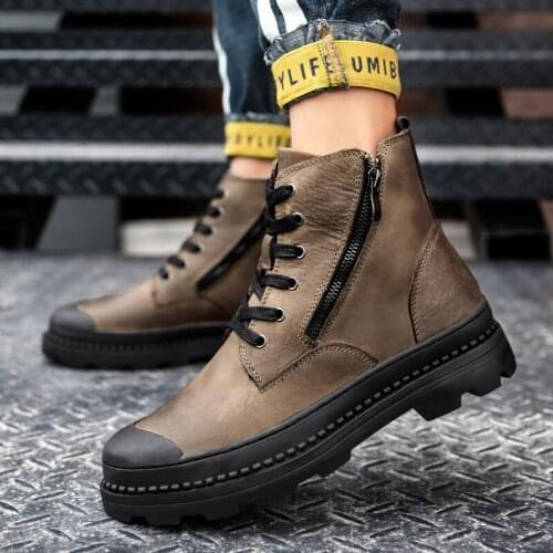 Boots loafers ocio leisure casual 2020 black causal leather sports Mens flat running sneaker sale shoes Casual outdoor shoe for