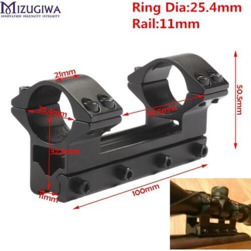 MIZUGIWA One Piece High Profile Magnum Airgun Scope Mount With Stop Pin 25.4mm 1" Ring fit 11mm Dovetail Rail Weaver Air Rifle