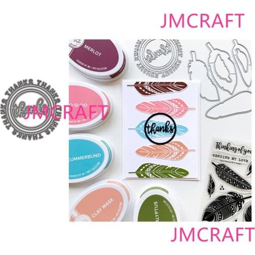 JMCRAFT New Round Thank You English Letters Metal Cutting Dies DIY Scrapbook Handmade Paper Craft Metal Steel Template Dies