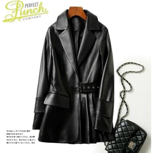 Leather 2021 Fashion Real Winter Jacket Women 100% Sheepskin Coat Plus Size Chaqueta Cuero Mujer D9646Q01 Pph541