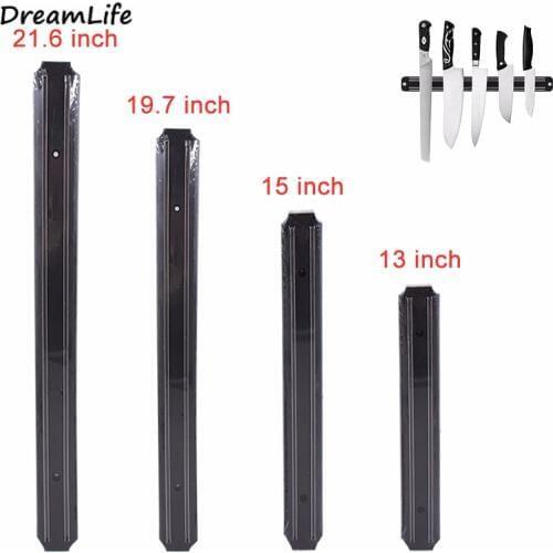 Hot Sale Magnetic Knife Holder Wall Mount Stand for Knives Black Block Kitchen Knife Holder Messenblok 33/38/50/55CM