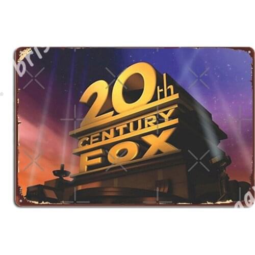 20th Century Fox Metal Signs Customize Club Bar Mural Painting Club Tin sign Posters
