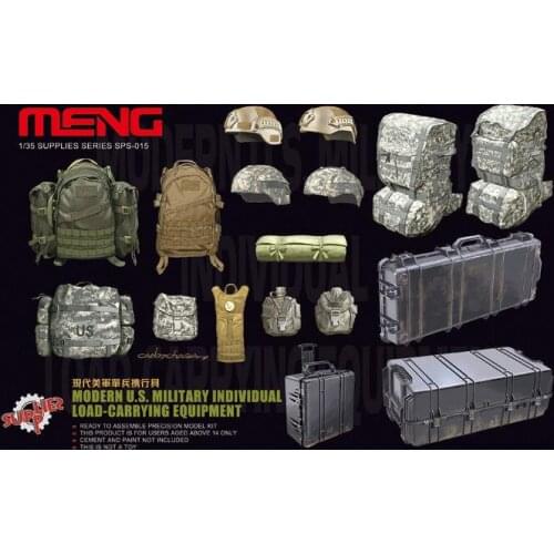 Meng Model 1/35 SPS-015 Modern U.S. Military Individual Load-Carrying Equipment plastic model kit