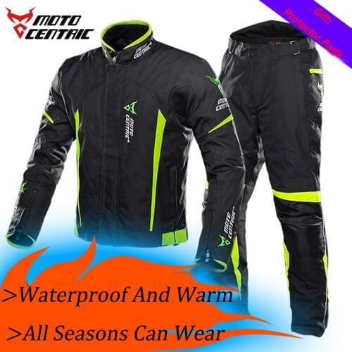 New arrive Waterproof Coldproof Motorcycle Jackets Suits Protective Gear Set Trousers motorbike Riding Jacket Moto Pants Suit