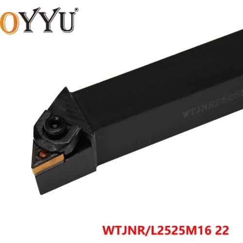 OYYU WTJNR WTJNR2525M16 WTJNR2525M22 Carbide Inserts Shank use TNMG16/22 WTJNL2525M22 WTJNL2525M16 Truning Lathe Tool Holder