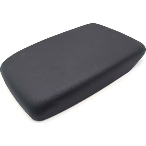 Car Console Armrest PU Leather & Back Plate Black For Toyota Kluger Highlander 08-13