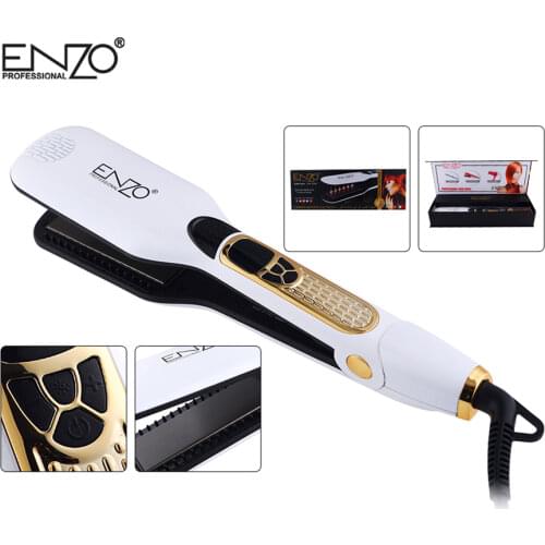 ENZO Professional Hair Straighteners Ceramic Infrared Flat Iron Hair Curler Fast Heating Smoothing Curing Iron Styling Tools