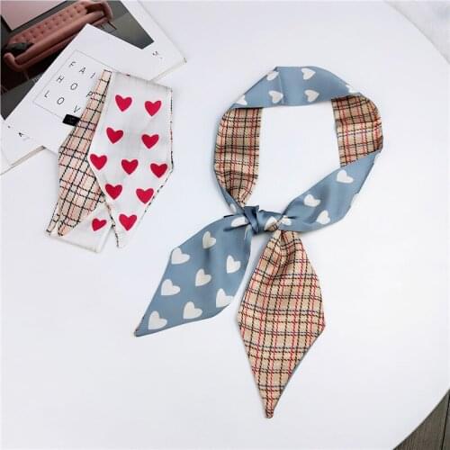 Yishine Women Soft Scarf Sweet Heart Printed Long Wraps Scarves Shawl for Girl Animal Design Handkerchief Bag Hat Bag Decors New