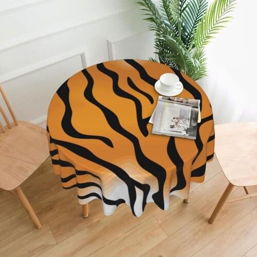 Rural style Zebra Zebra Pattern Tablecloth Cotton Linen Washable Hotel Banquet Table Cloth for family Party Table Cover