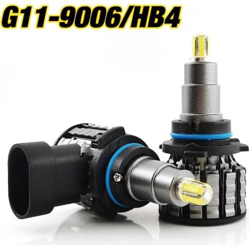 LED Car Headlights IP68 6000K 4*12pcs 360° Luminescence Universal Fit 2Pcs CSP Multi-wick 60 W 4000 LM 9006/HB4 White Light