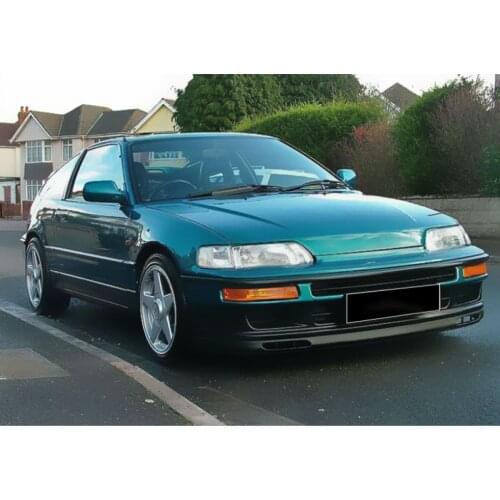 Universal Compatible All Cars and Civic 92 - 95 Front Bumper Lip Laguna St. Abs Plastic Matte Black 2 Piece Set