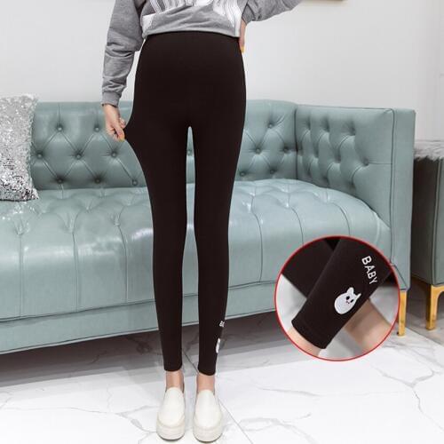 Pregnant womens leggings Spring pregnant womens feet support belly pants support belly pants casual wear maternity wear