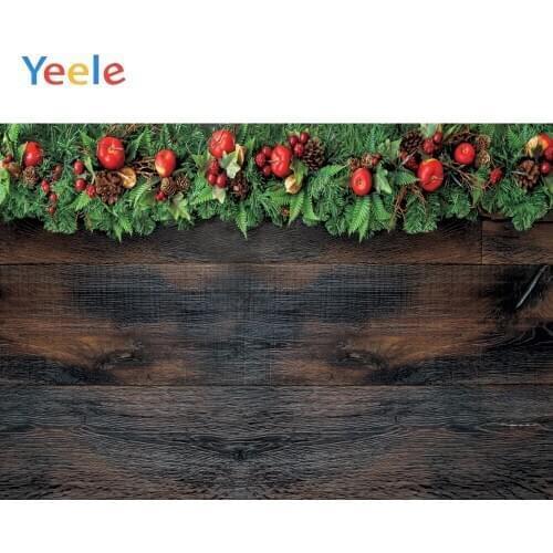 Yeele Wood Christmas Boot Backgrounds For Photography Winter Snow Snowman Gift Baby Newborn Portrait Photo Backdrop Photocall