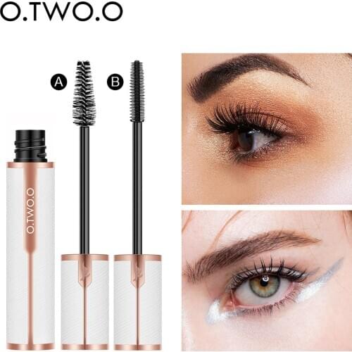 Gold silk mascara thick thin waterproof non - tarnish mascara with two brush heads