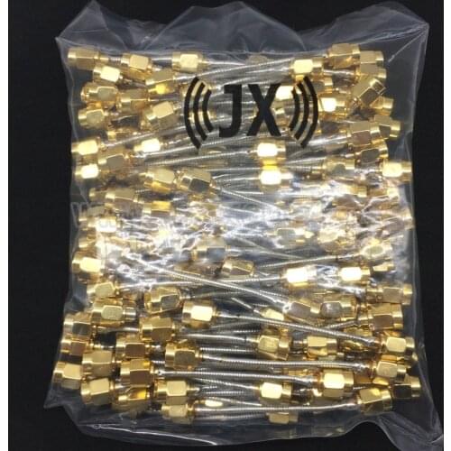 100 Pieces RF Connector SMA to SMA Cable SMA male to SMA male Semi-rigid RG-405 Coax Pigtail cable Free shipping by DHL or EMS