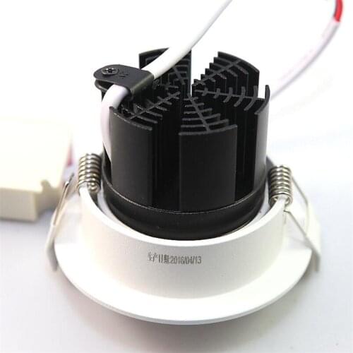 16PCS/Lot Dimmable 10W COB LED Spot Light LED Ceiling Lamp Recessed LED Downlight COB AC110V 220V Home luminaire Free Shipping