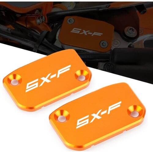250 350 450 SXF SX-F New Pair Motorcycle Front Brake Fluid Reservoir Cover Cap For KTM 250SX-F 07-21 350SX-F 11-21 450SX-F 13-21