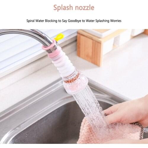 360 Degree Adjustable Water Tap Extension Filter Bathroom Saving Splash-proof Kitchen Gadgets Home Kitchen Accessories