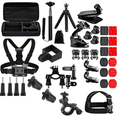 40 in1 pocket camera kit clip Adapter Tripod selfie stick strap Mountain bike bracket Portable case bag for dji osmo pocket 1 2