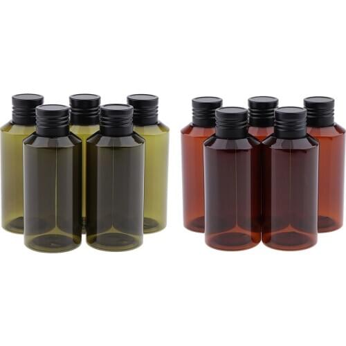 5 PiecesTravel Bottles With Cosmetic Containers 100ML Portable Leak Proof Refillable Toiletry Containers Squeezable Tubes