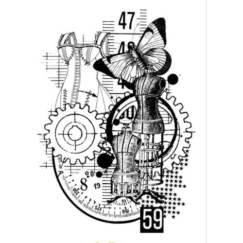 Butterflies and clothes Transparent Clear Silicone Stamp/Seal for DIY scrapbooking/photo album Decorative clear stamp B0005