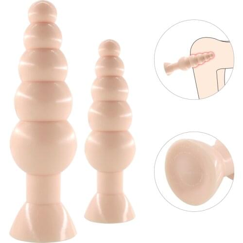 EXVOID Big Anal Plug Silicone G-spot Massager Huge Butt Plug Dildo Vagina Dilator Sex Toys for Women Men Gay Anal Beads Sex Shop