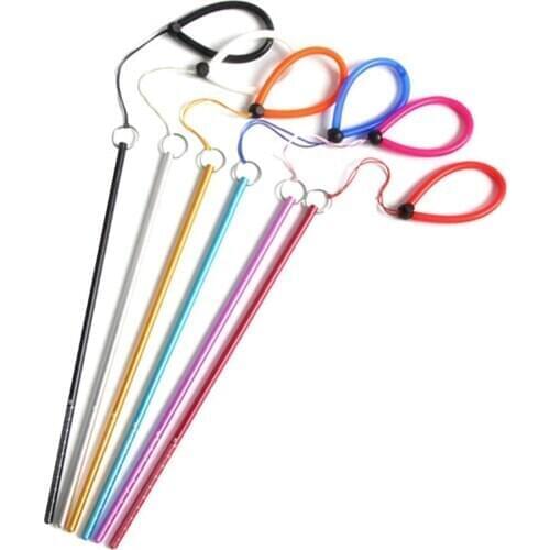 Diving Pointer Aluminium Colorful Diving Aluminium Alloy Lobster Stick Pointer Rod With Rubber Lanyard Strap Underwater