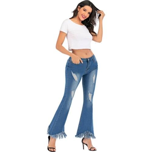 FY-Urban hipsters Women's Flared Jeans