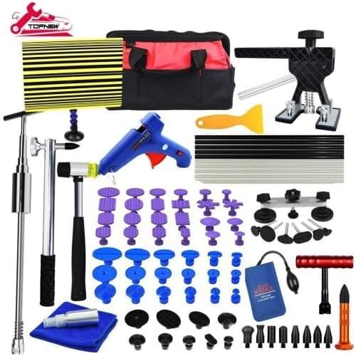 Paintless Repair Removal Tools Automotive Door Ding Dent Silde Hammer Glue Puller Repair Starter Set Kits for Car Hail Damage