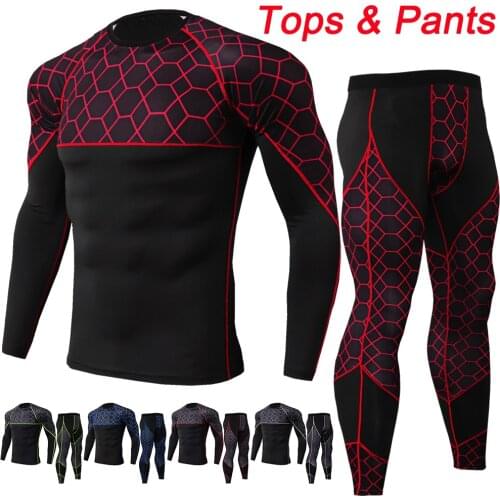 Motorcycle Mens Underwears sets or Long Tops or Pants Sport Breathable Quick drying Base Layers Tight Sportswear Underwear