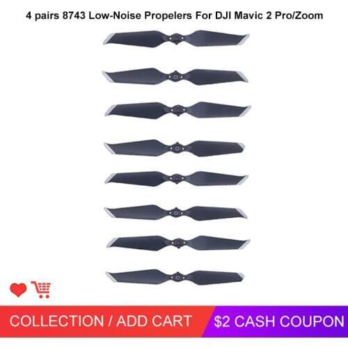 In Stocks 4 Pairs Gold/Sliver 8743F Low Noise Propellers Blade for DJI MAVIC 2 PRO/ ZOOM Drone Accessories